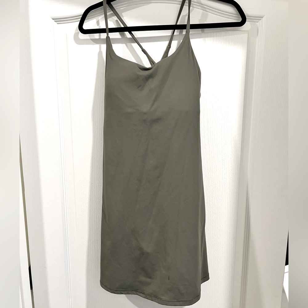 Halara Everyday Cloudful™ Fabric Backless 2-in-1 Flare Workout Dress-Wannabe